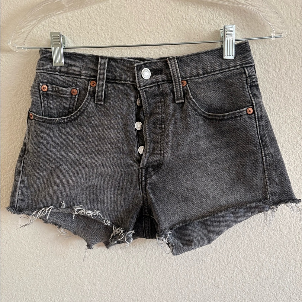 Levi's 501 Dark Gray Jean Shorts